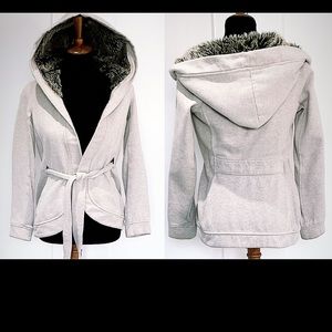 ARMANI EXCHANGE Women's Faux Fur Hoodie - Size S